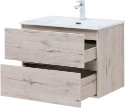 Тумба с раковиной AQUANET Алвита New 70 подвесная дуб велингтон 