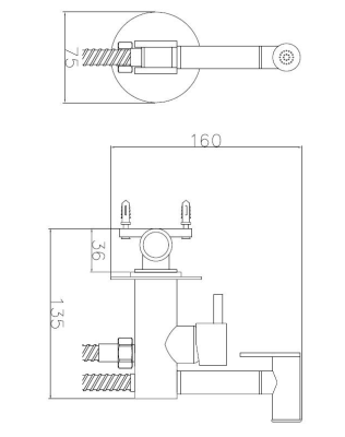 Гигиенический комплект ESKO встраиваемый SMH05