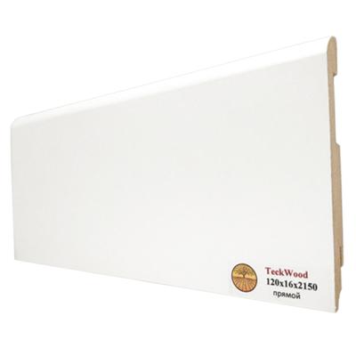 Плинтус ламинированный TECKWOOD Белый прямой 2150*120*16 мм