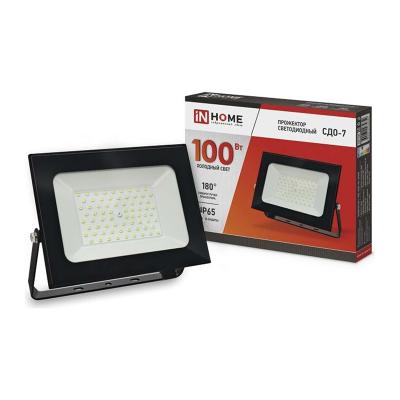 Прожектор LED IN HOME 100W черный 4690612034652