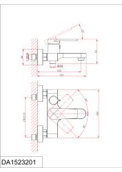 Смеситель для ванны D&K Bayern Furth DA1523201