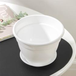 Горшок пластиковый Антик Белый 1,6 л