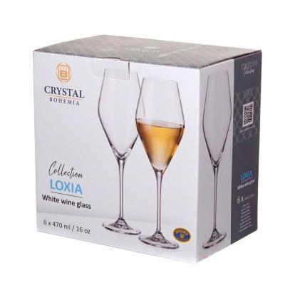 Набор фужеров 6шт 570мл для вина LOXIA /Bohemia Crystal/