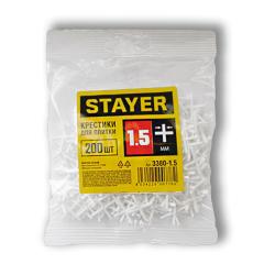 Крестики для плитки STAYER 1,5 мм 200 шт