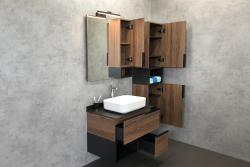 Зеркальный шкаф COMFORTY Штутгарт 75 73*80 см