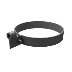 Хомут трубы GRAND LINE ПВХ графит 120/90 мм