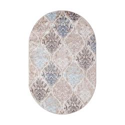Ковер Valencia Deluxe d310 Cream-Brown овал размер 1,5*2,3 м