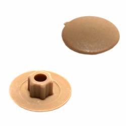 Заглушка декоративная на шестигранный шлиц темно-бежевый 50 шт
