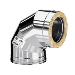 Колено-сэндвич CRAFT HF-50B AISI 316/AISI 304 90° 0,8 мм 115/200 мм