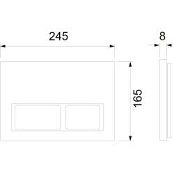 Инсталляция для унитаза TECE Spring V с клавишей S300300-9940203