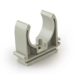 Клипса ПВХ серый 20 мм