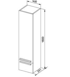 Пенал AQUANET Нота 40*160 см